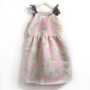 Vineyard Vines Pastel Floral Dress with Velvet Tie Straps Size S 8-10